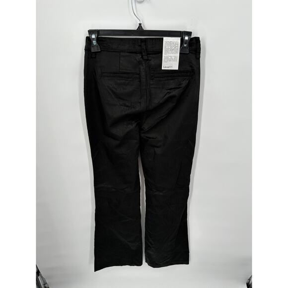 LEVEL 99 NWT Evereve Percy Black Velvet Wide Leg Trouser Pant // 32 - Picture 12 of 16